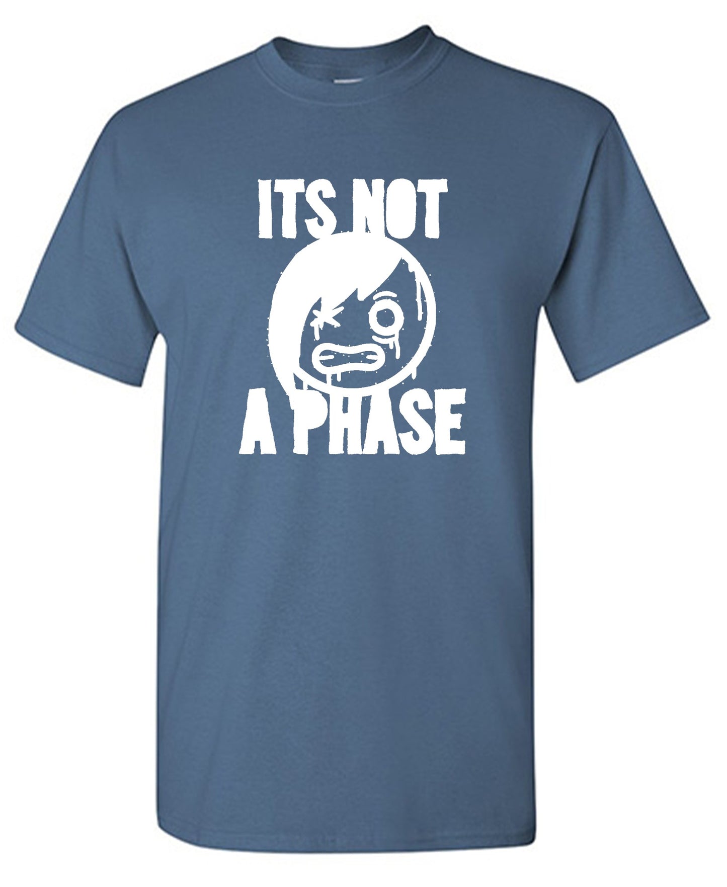 Funny T-Shirts design "Smile Emo, Its Not a Phase Tee"