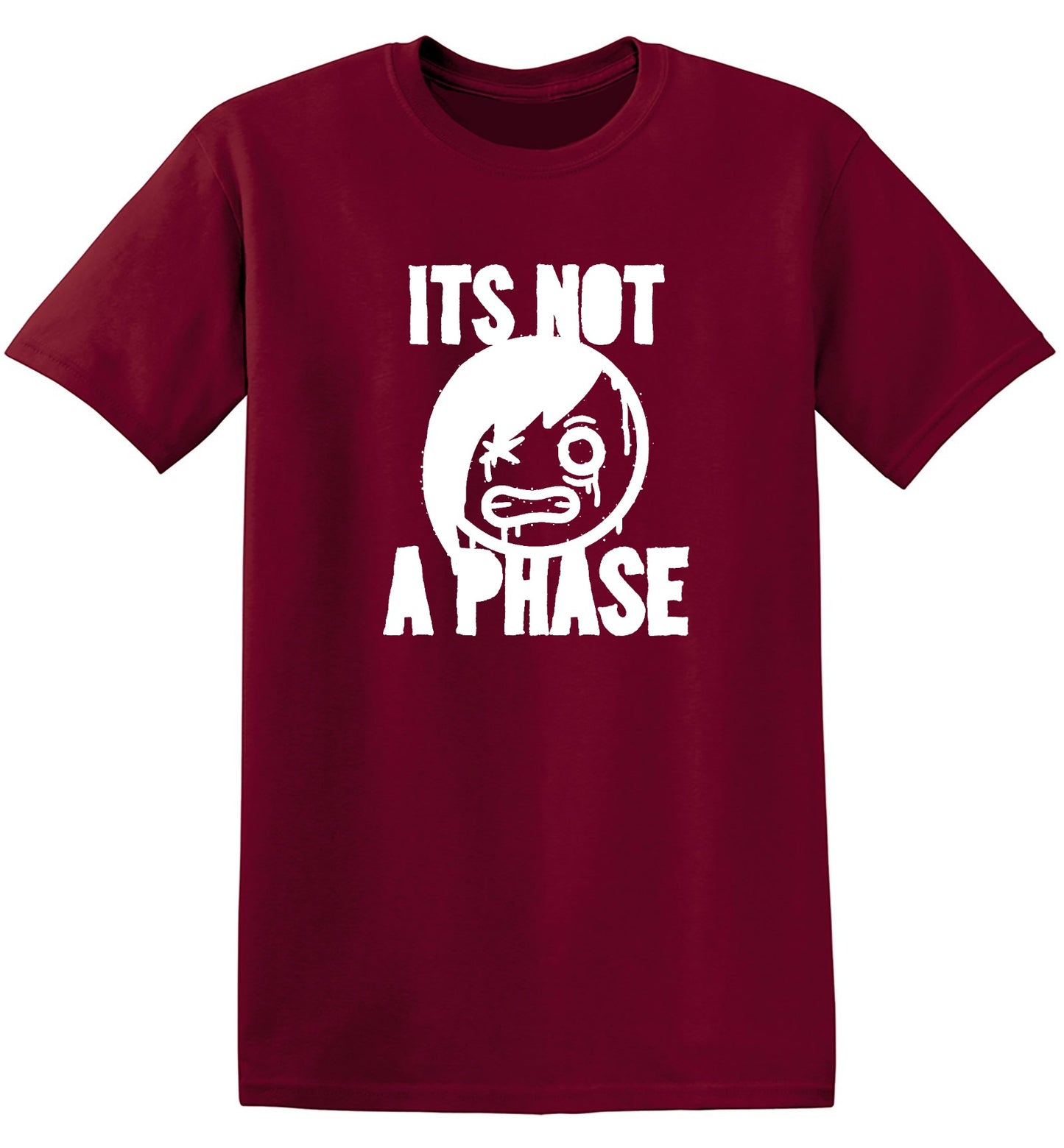 Funny T-Shirts design "Smile Emo, Its Not a Phase Tee"