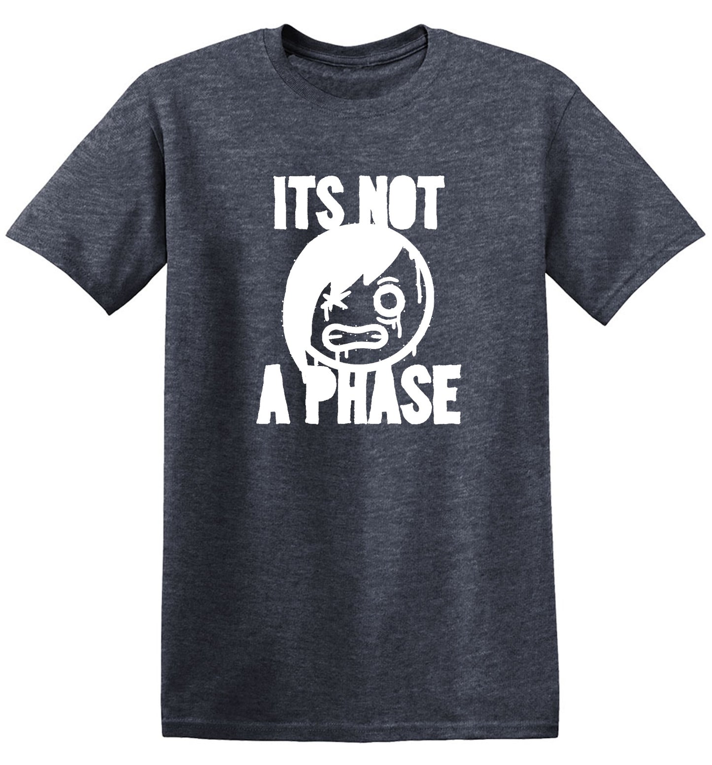 Funny T-Shirts design "Smile Emo, Its Not a Phase Tee"