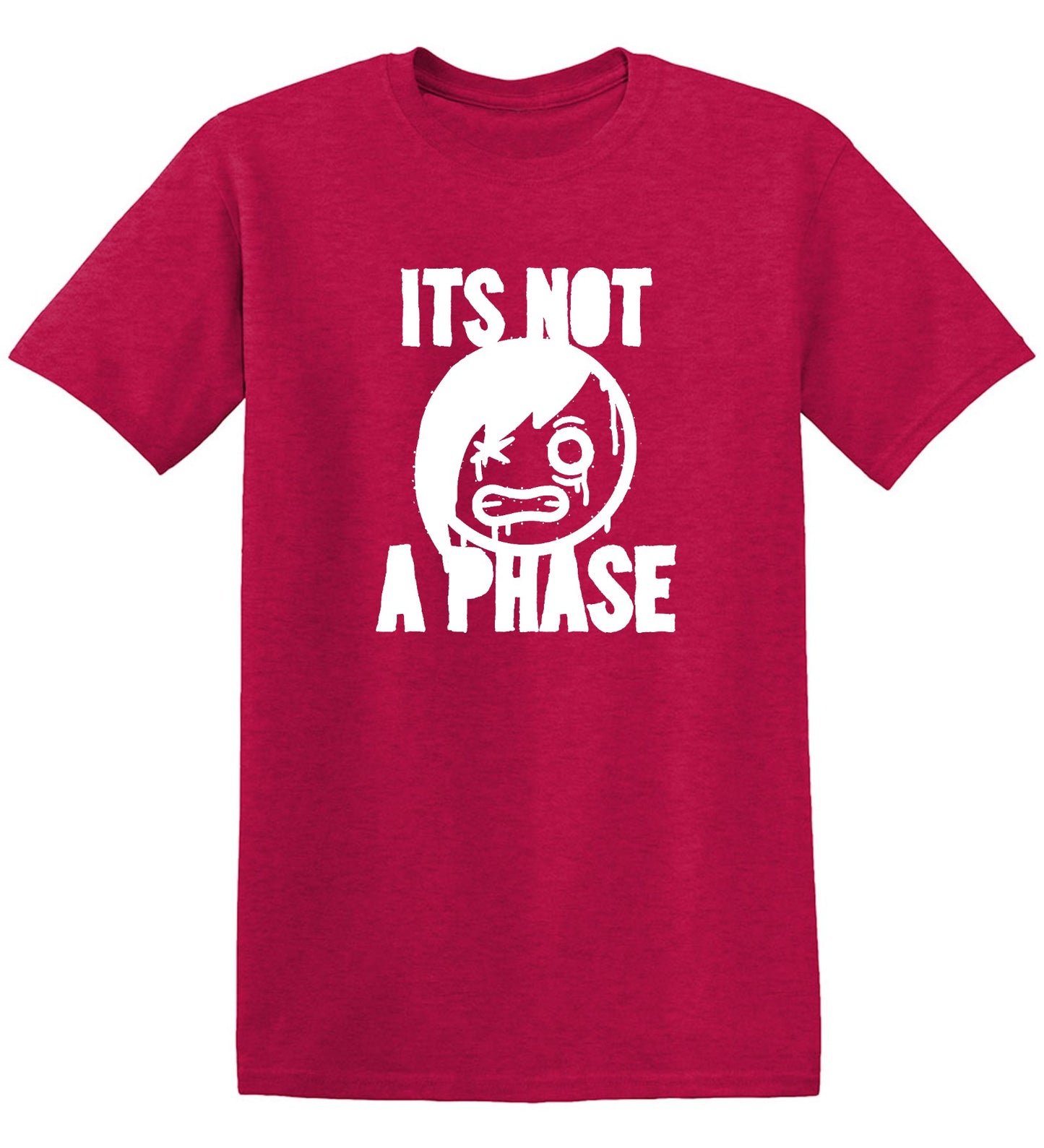 Funny T-Shirts design "Smile Emo, Its Not a Phase Tee"