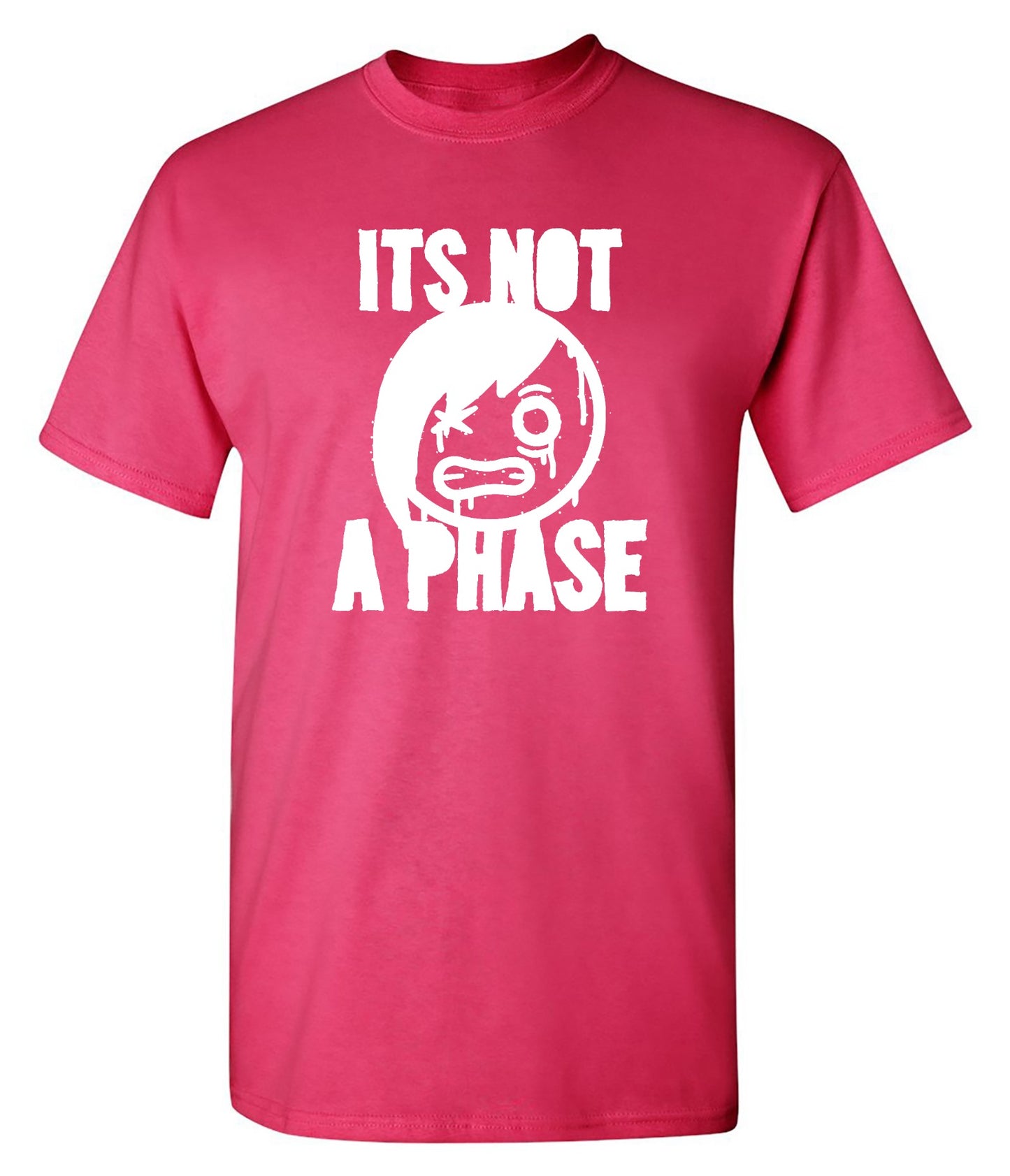 Funny T-Shirts design "Smile Emo, Its Not a Phase Tee"