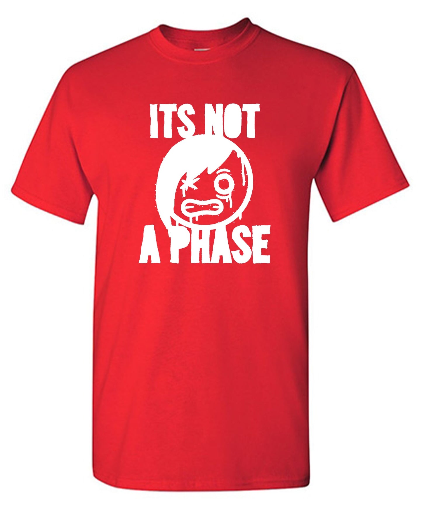 Funny T-Shirts design "Smile Emo, Its Not a Phase Tee"