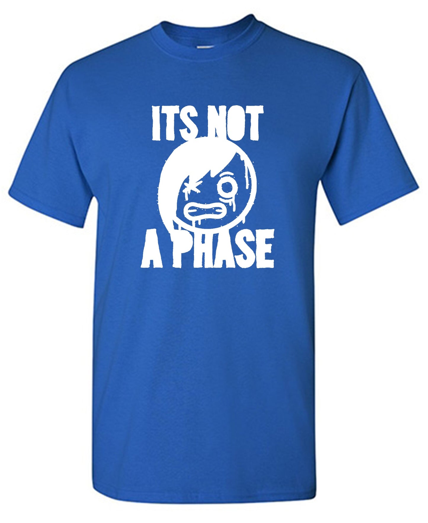 Funny T-Shirts design "Smile Emo, Its Not a Phase Tee"
