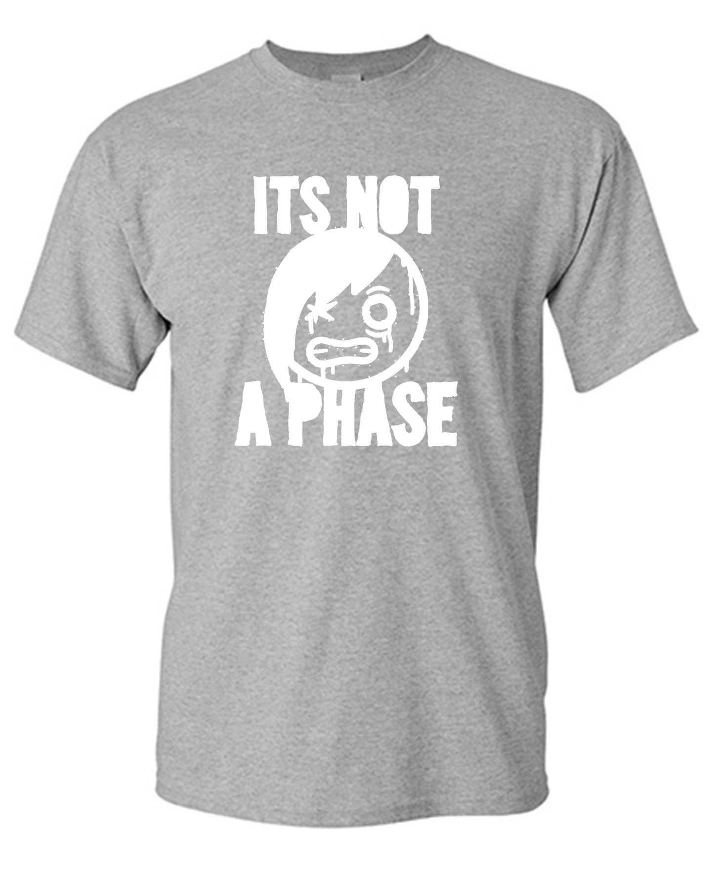 Funny T-Shirts design "Smile Emo, Its Not a Phase Tee"