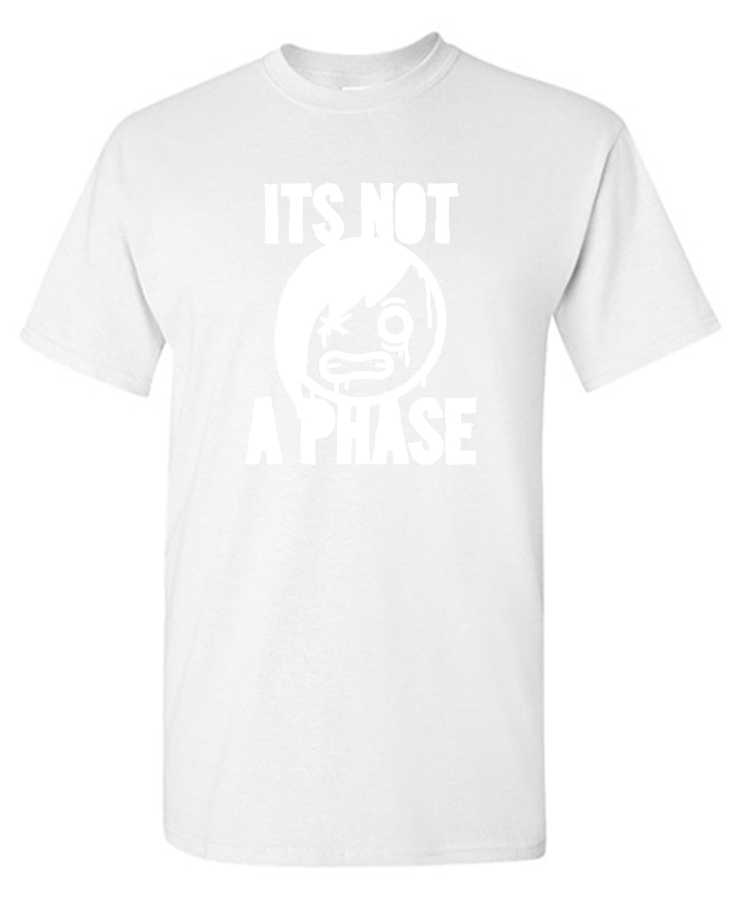 Funny T-Shirts design "Smile Emo, Its Not a Phase Tee"