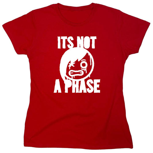 Funny T-Shirts design "Smile Emo, Its Not a Phase Tee - Womens"