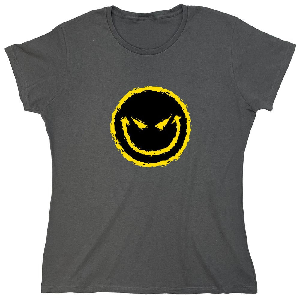 Funny T-Shirts design "Evil Smile Face - Womens"