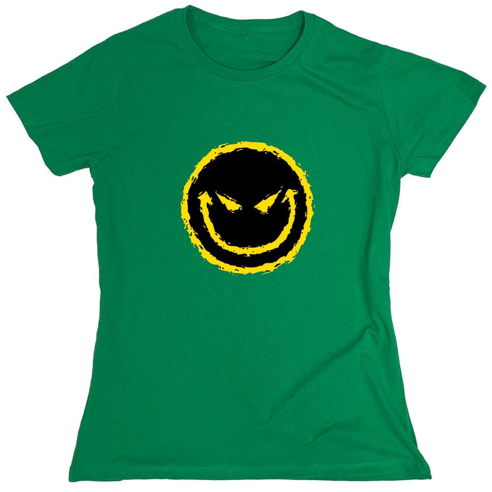 Funny T-Shirts design "Evil Smile Face - Womens"