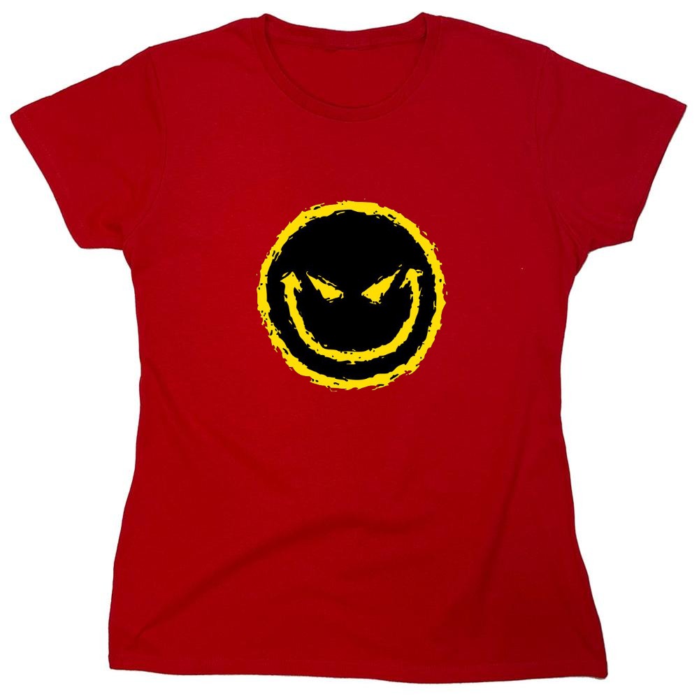 Funny T-Shirts design "Evil Smile Face - Womens"