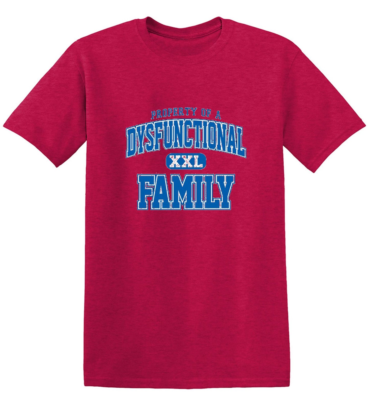 Funny T-Shirts design "Property Of A Dysfunctional Family"