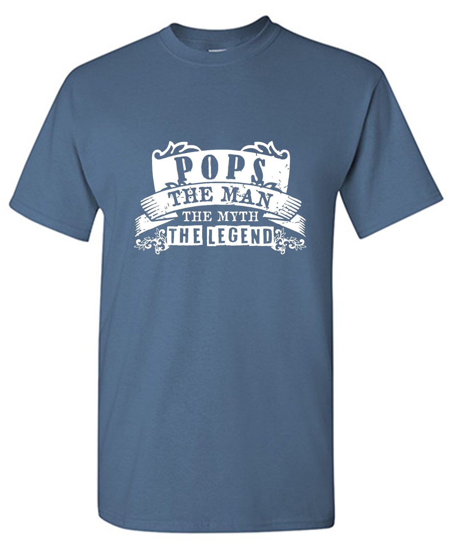 Funny T-Shirts design "Pops, The Man, The Myth - Legendary Father's Shirt - Tall Tee"