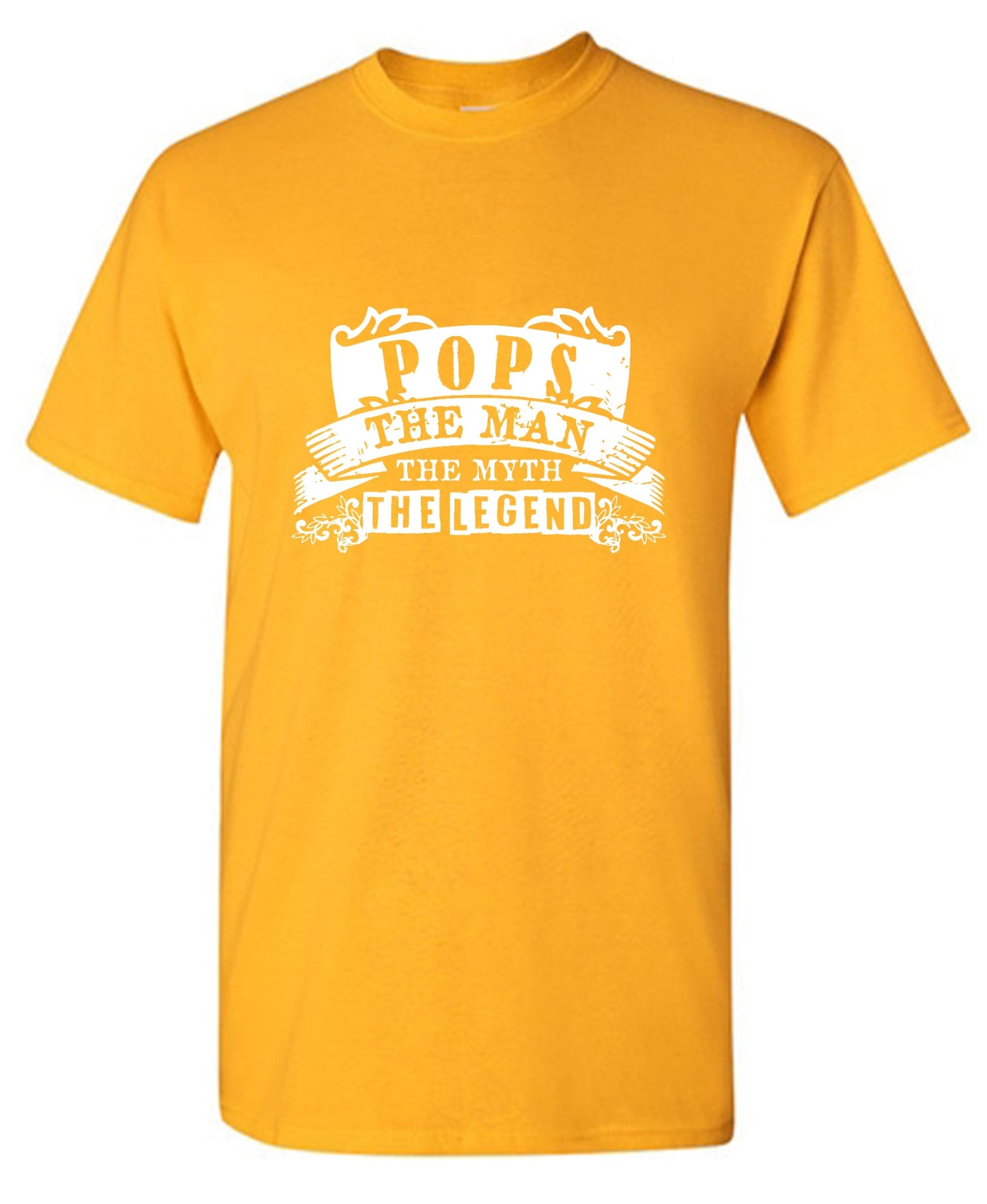 Funny T-Shirts design "Pops, The Man, The Myth - Legendary Father's Shirt - Tall Tee"