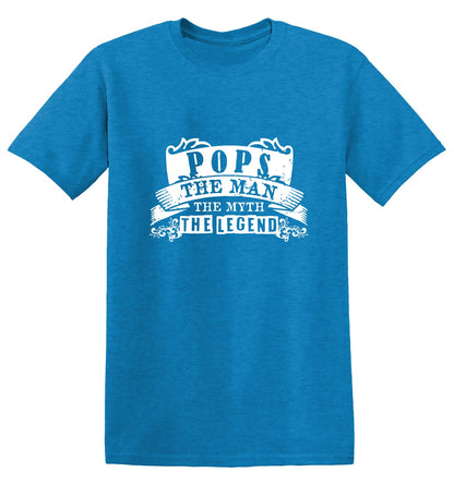 Funny T-Shirts design "Pops, The Man, The Myth, The Legend"