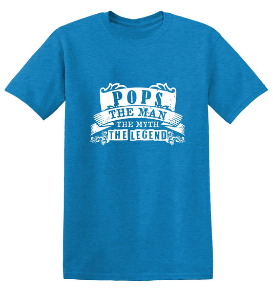 Funny T-Shirts design "Pops, The Man, The Myth, The Legend"