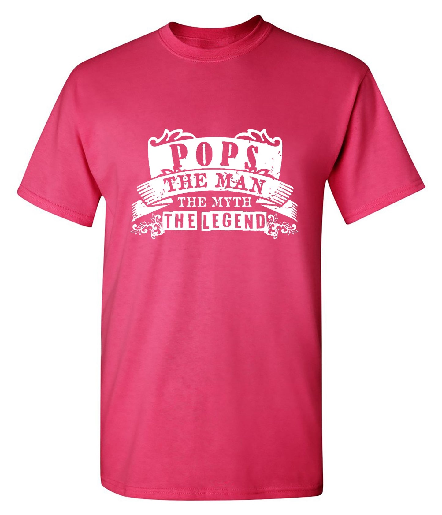 Funny T-Shirts design "Pops, The Man, The Myth - Legendary Father's Shirt - Tall Tee"