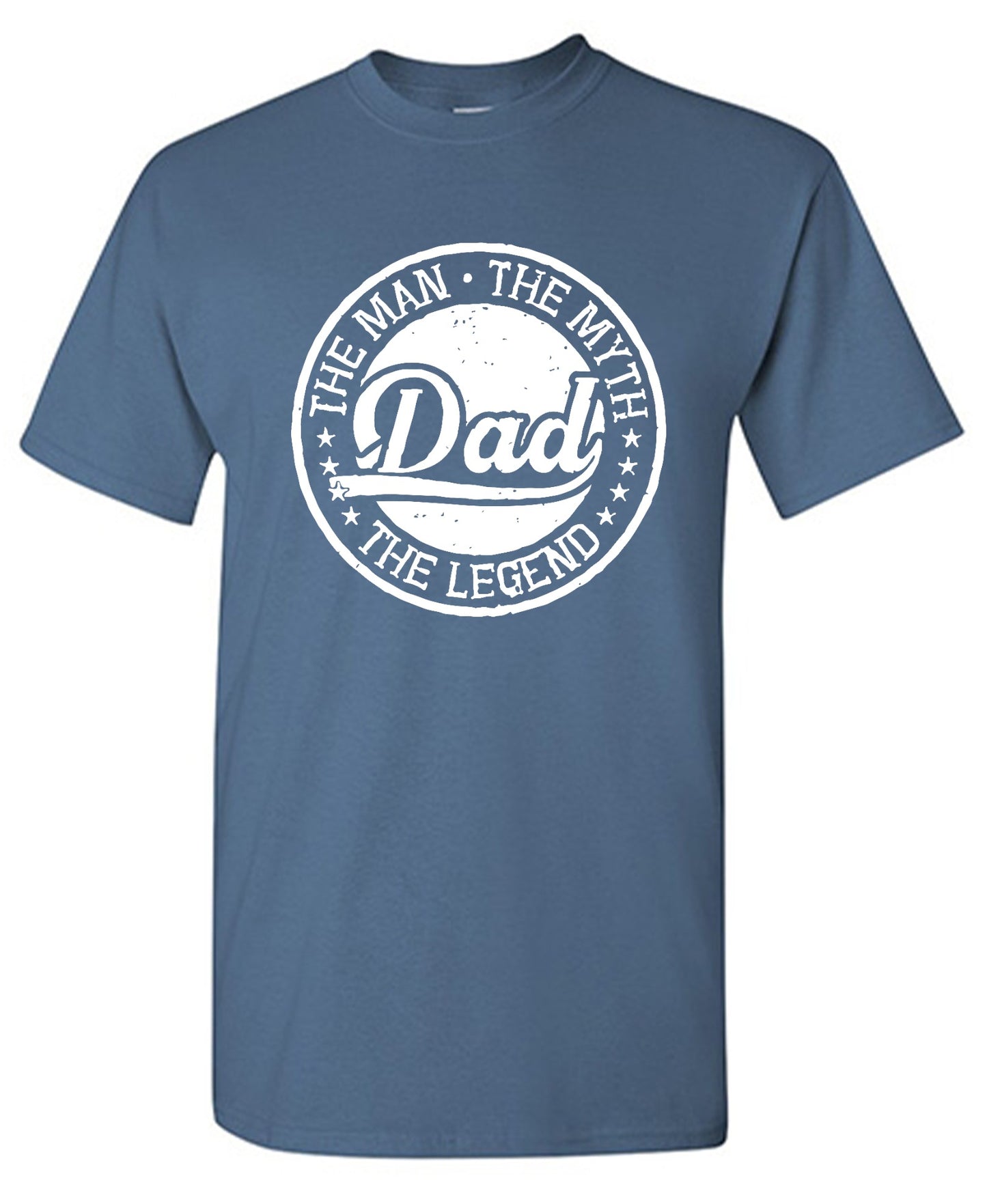 Funny T-Shirts design "The Man, The Myth - Legendary Father's Day Shirt - Ring Spun Tee"
