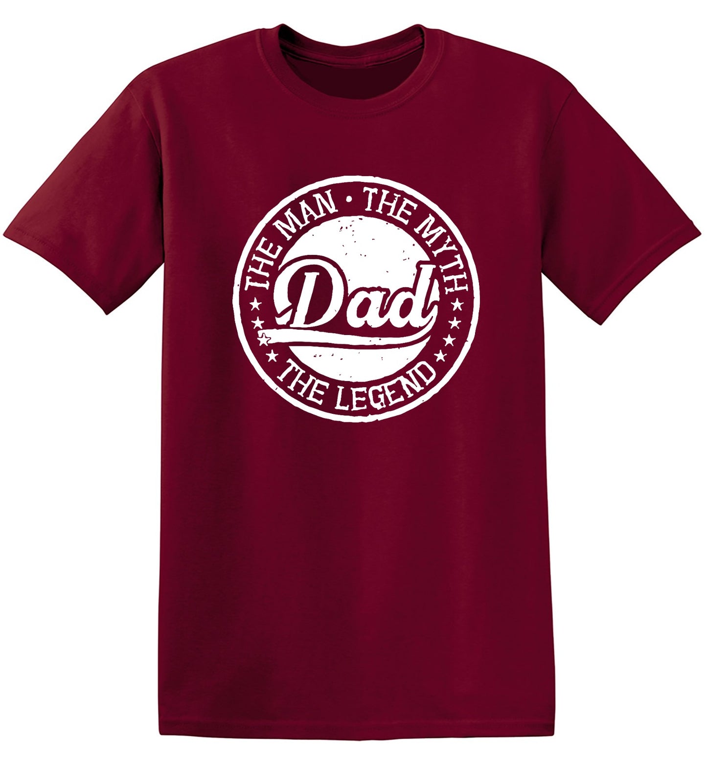 Funny T-Shirts design "The Man, The Myth - Legendary Father's Day Shirt - Ring Spun Tee"