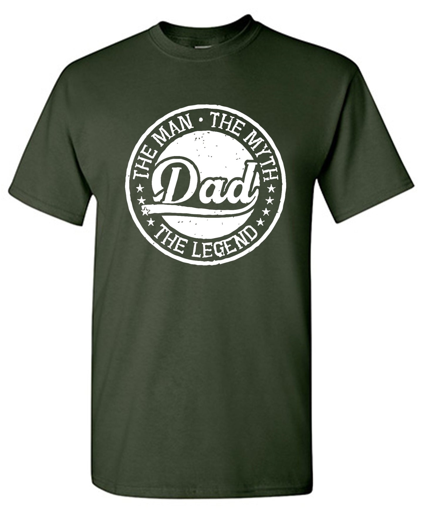 Funny T-Shirts design "The Man, The Myth - Legendary Father's Day Shirt - Ring Spun Tee"