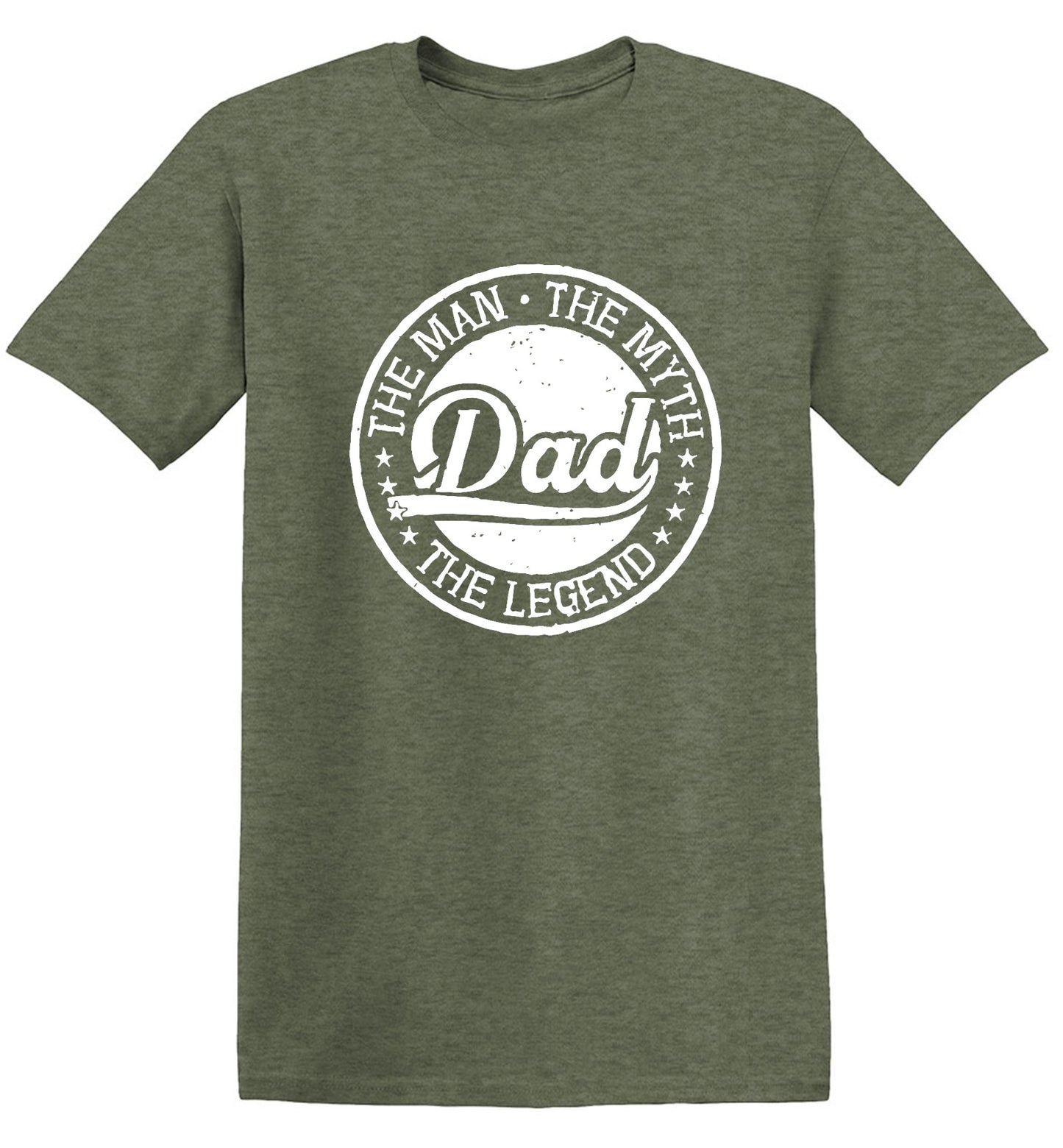 Funny T-Shirts design "The Man, The Myth - Legendary Father's Day Shirt - Ring Spun Tee"