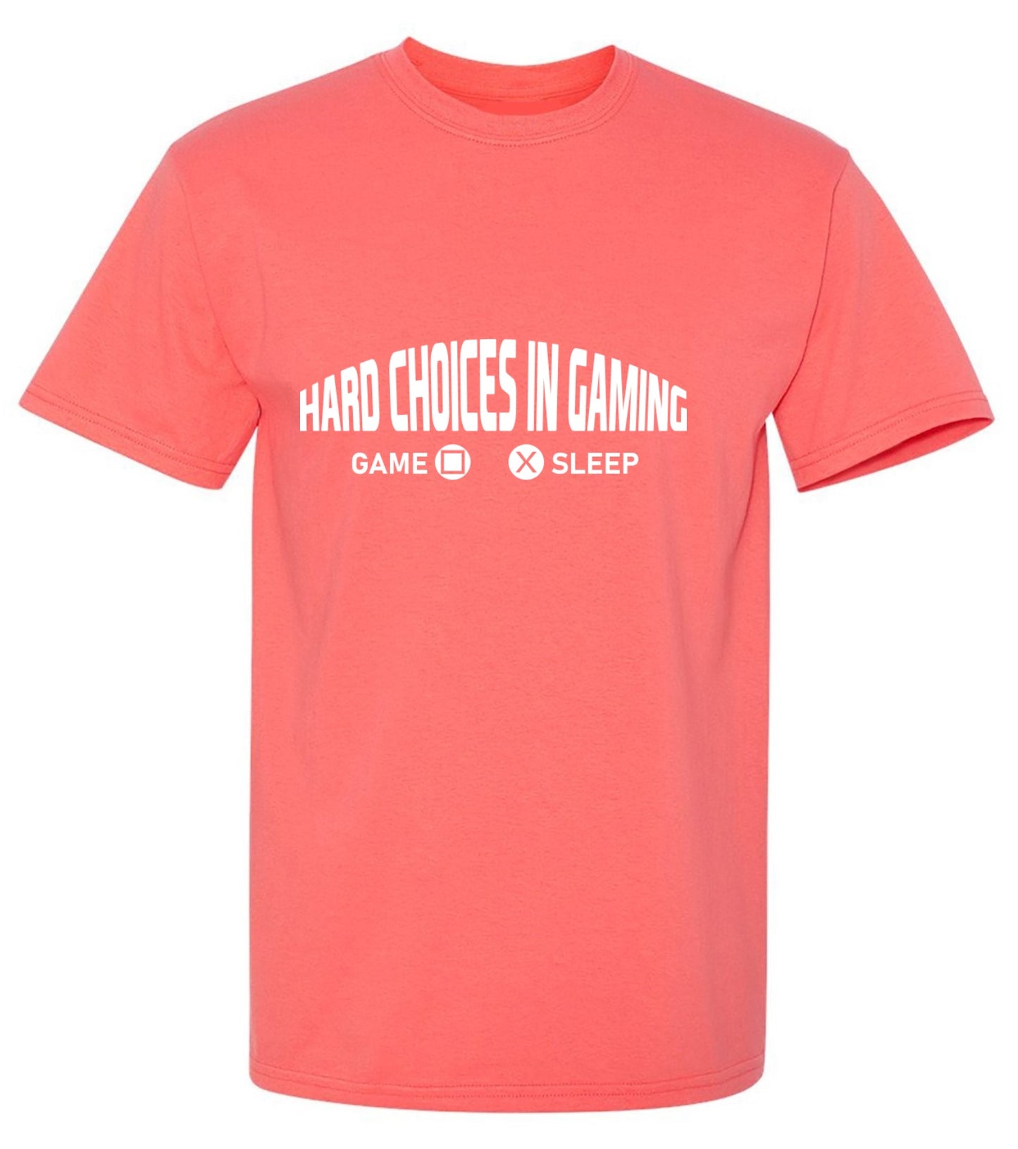 Funny T-Shirts design "Hard Choices In Gaming"