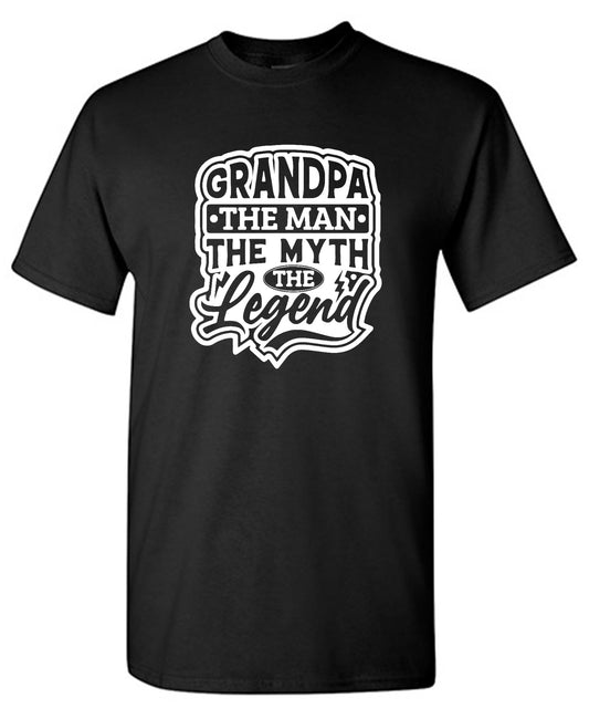Funny T-Shirts design "Grandpa, The Man, The Myth, The Legend"
