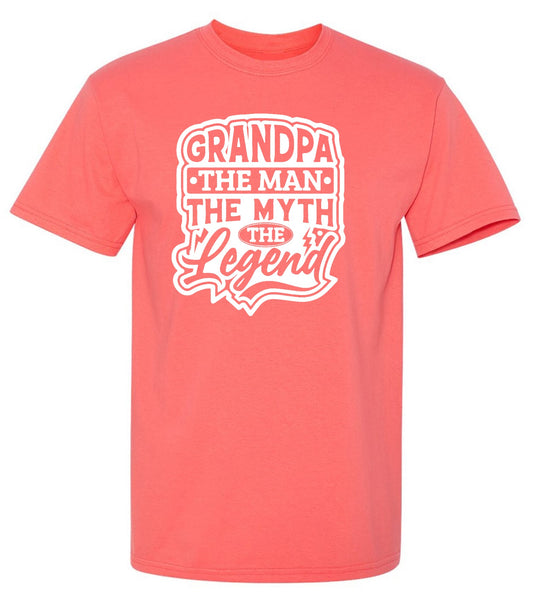 Funny T-Shirts design "Grandpa, The Man, The Myth, The Legend"