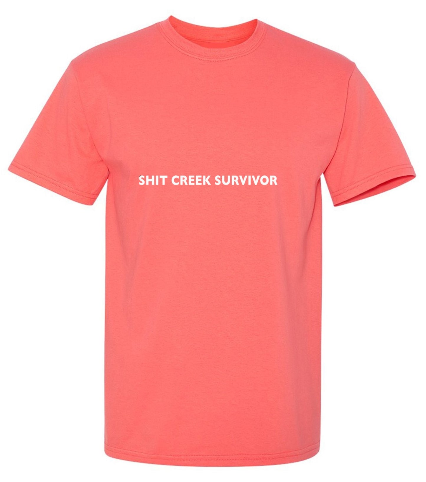 Funny T-Shirts design "Shit Creek Survivor"