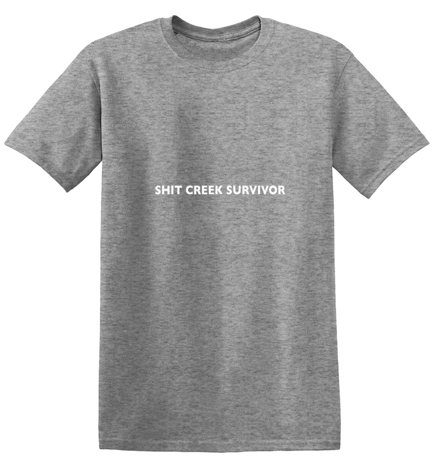 Funny T-Shirts design "Shit Creek Survivor"