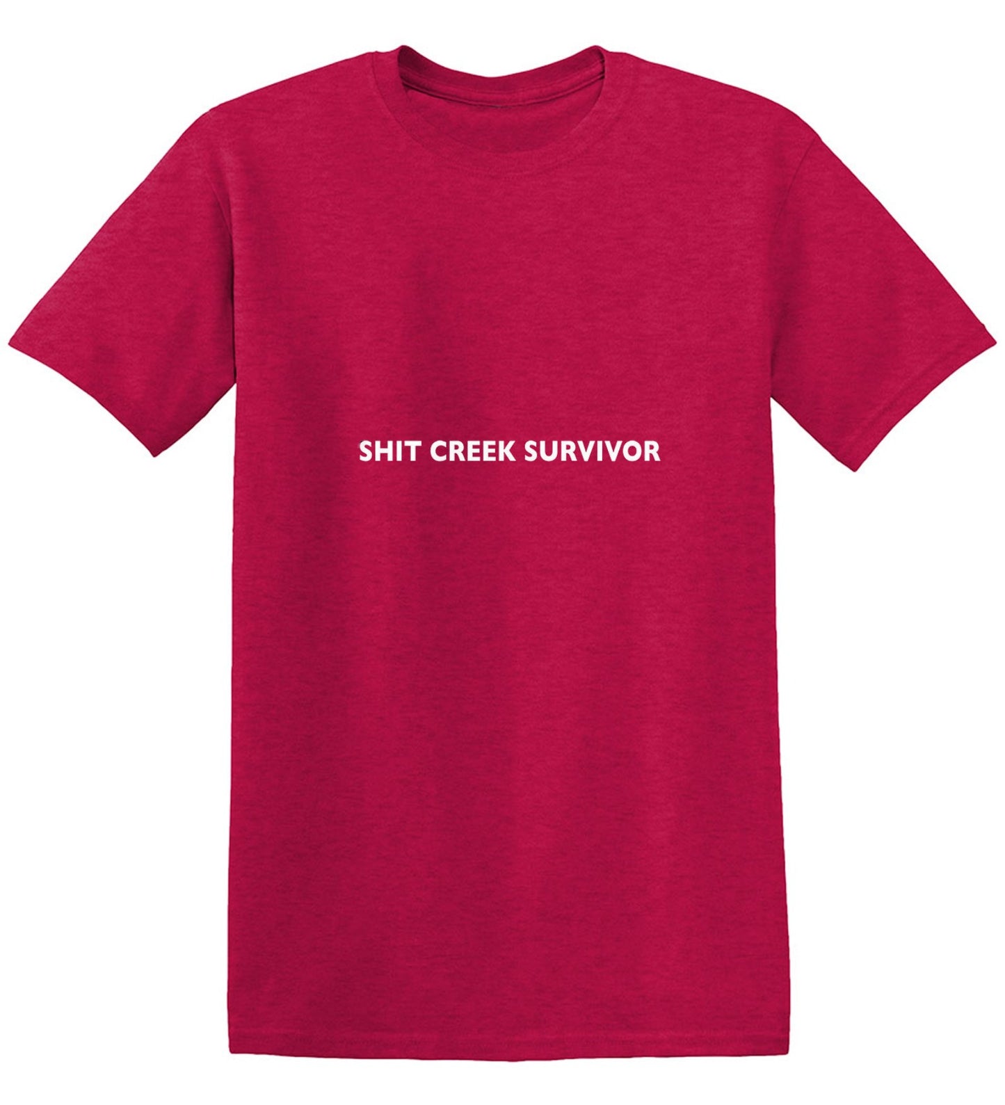 Funny T-Shirts design "Shit Creek Survivor"