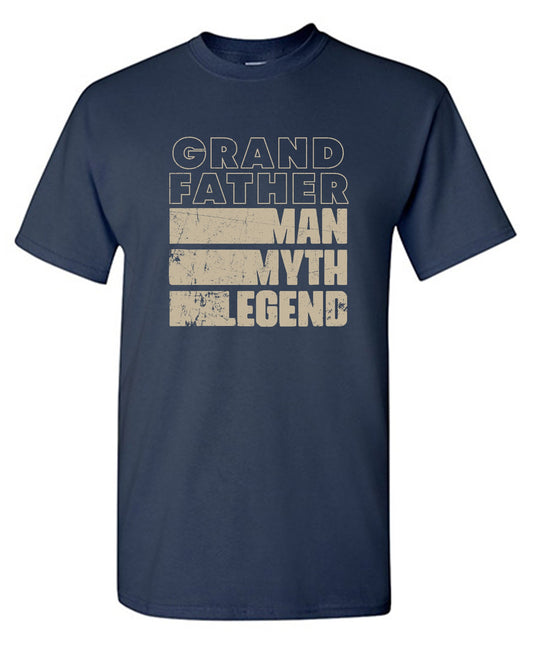 Funny T-Shirts design "Grand Father Man, Myth, Legend - Fathers Day T-Shirt - Youth"