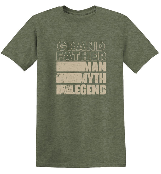 Grand Father Man, Myth, Legend Fathers Day T Shirt - Roadkill T-Shirts