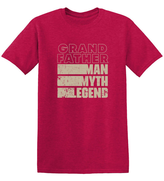 Funny T-Shirts design "Grand Father Man, Myth, Legend - Fathers Day T-Shirt"