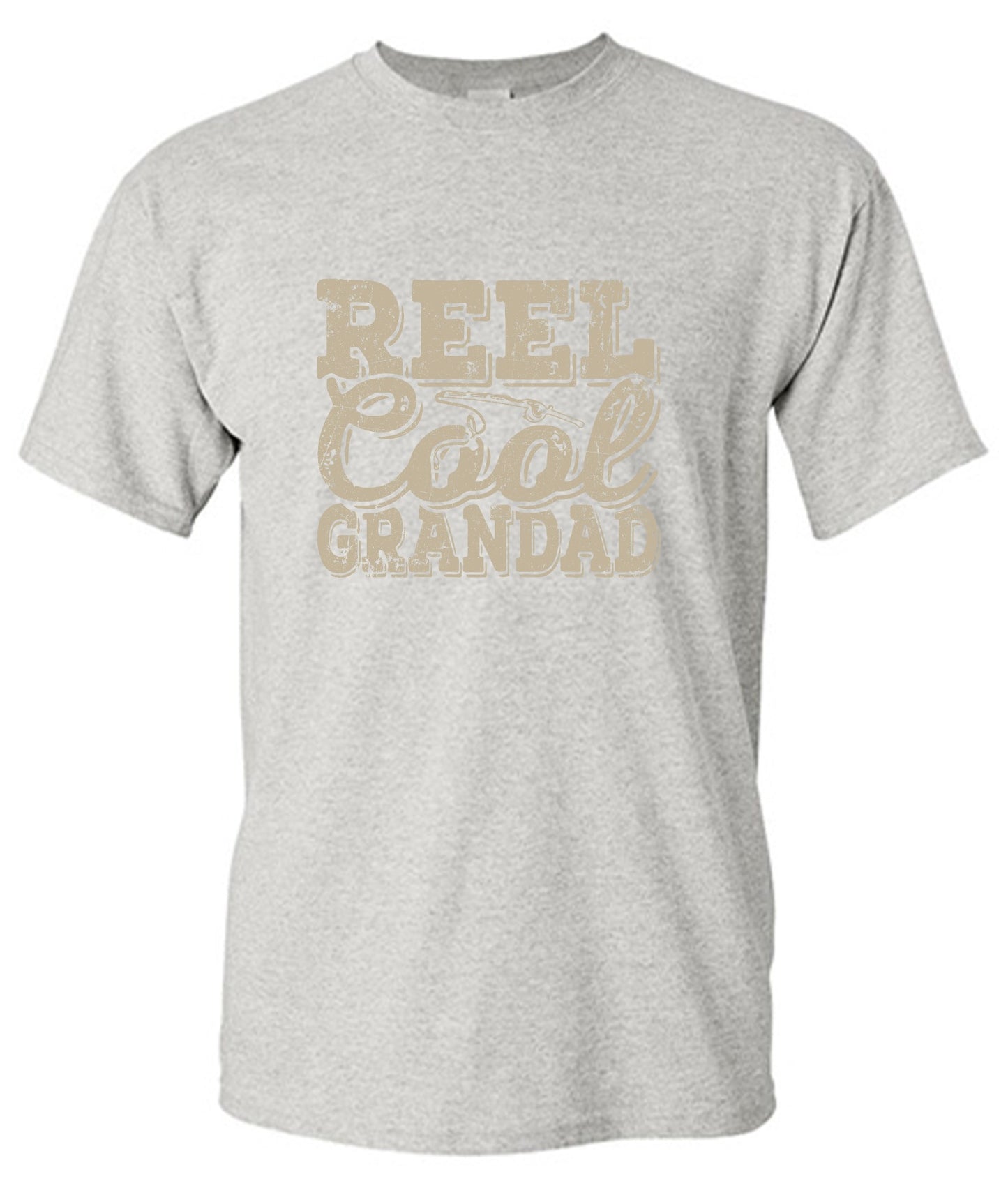 Funny T-Shirts design "Reel Cool Grandad - Shirt for Grandpa that loves Fishing"