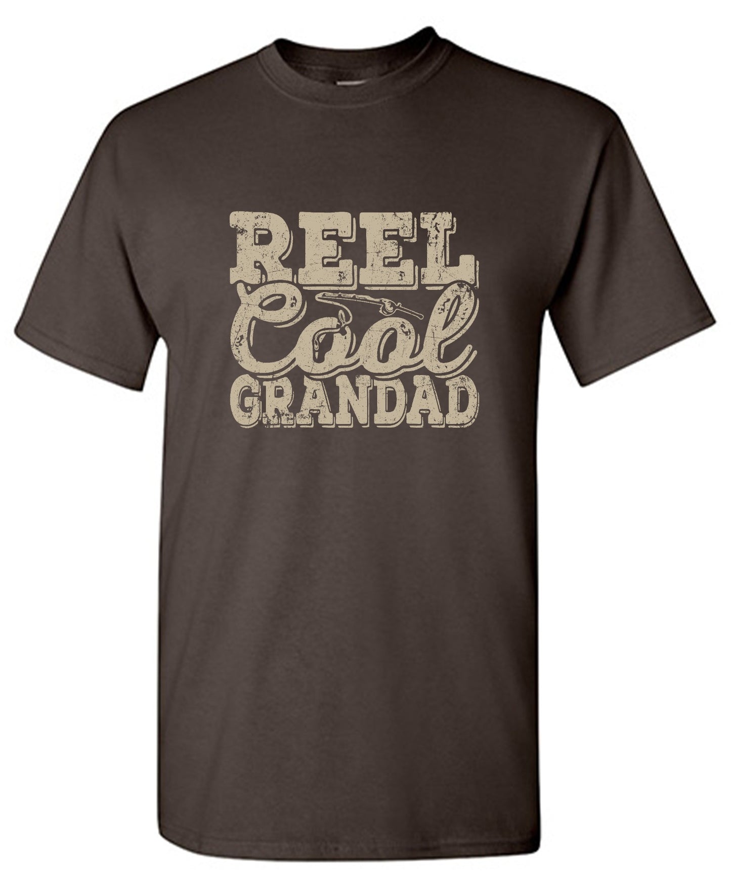 Funny T-Shirts design "Reel Cool Grandad - Shirt for Grandpa that loves Fishing"