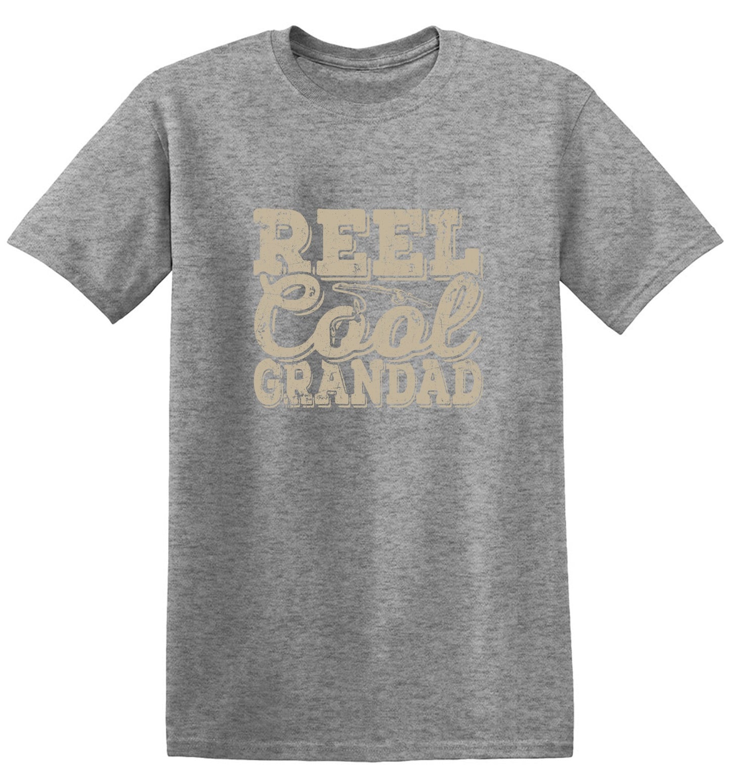 Funny T-Shirts design "Reel Cool Grandad - Shirt for Grandpa that loves Fishing"