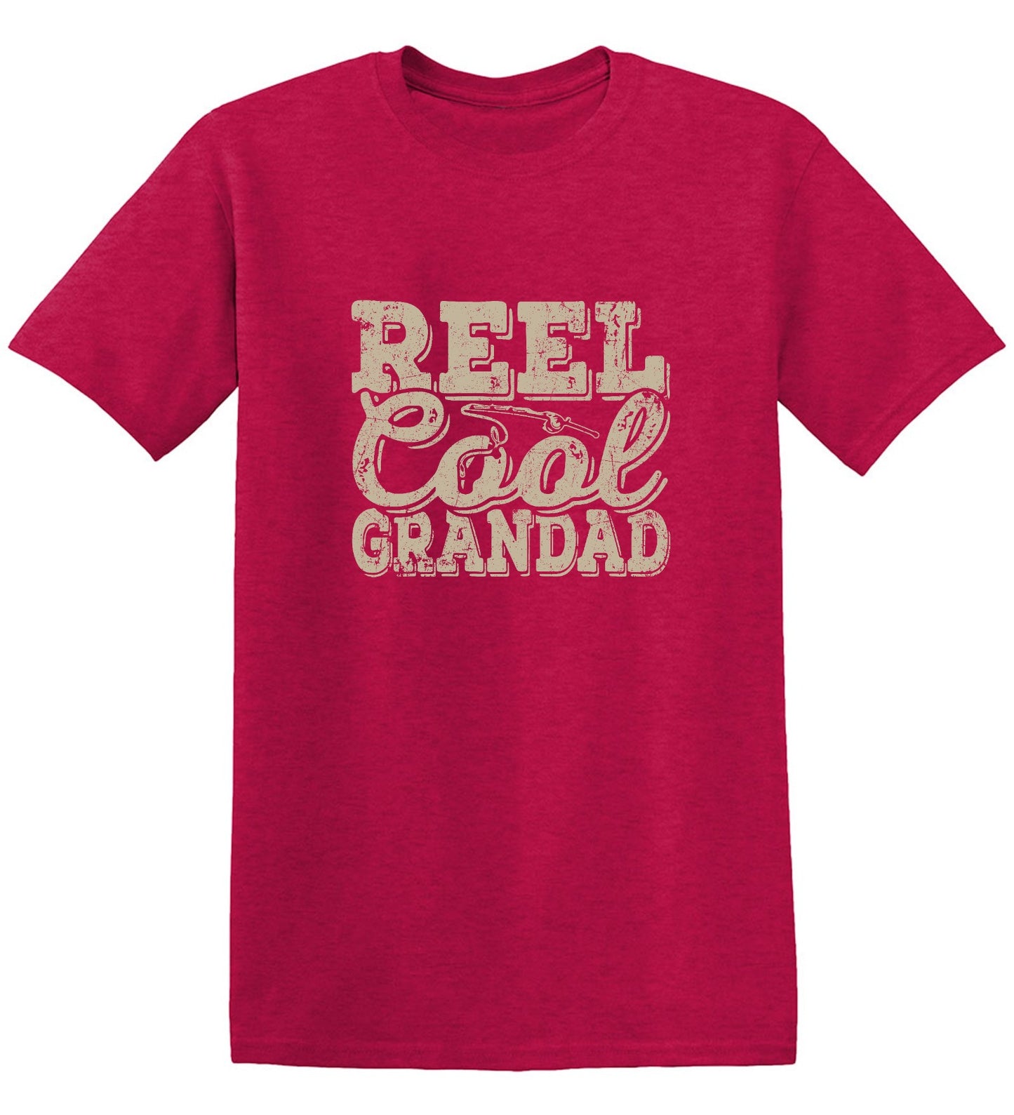 Funny T-Shirts design "Reel Cool Grandad - Shirt for Grandpa that loves Fishing"