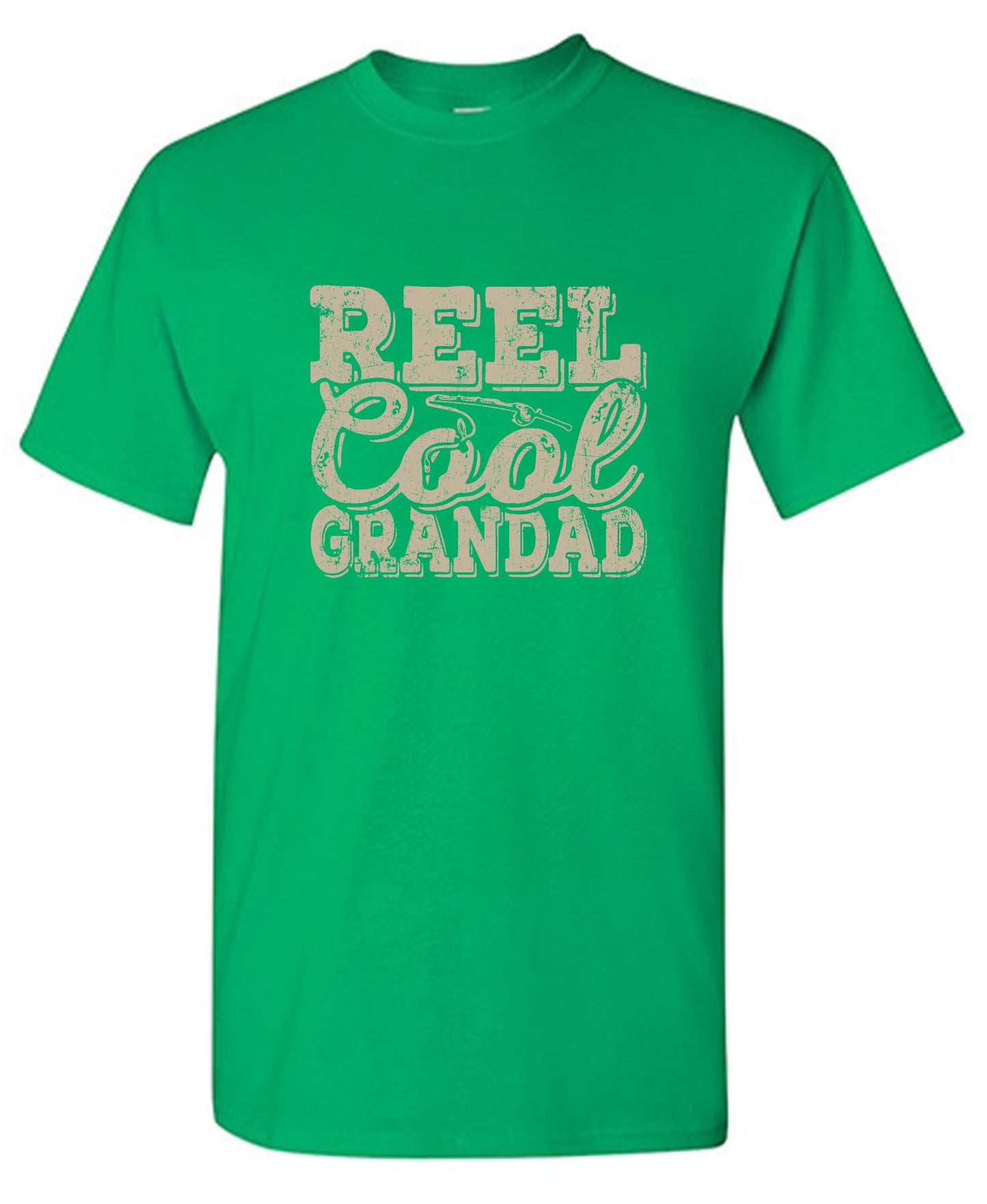 Funny T-Shirts design "Reel Cool Grandad - Shirt for Grandpa that loves Fishing"