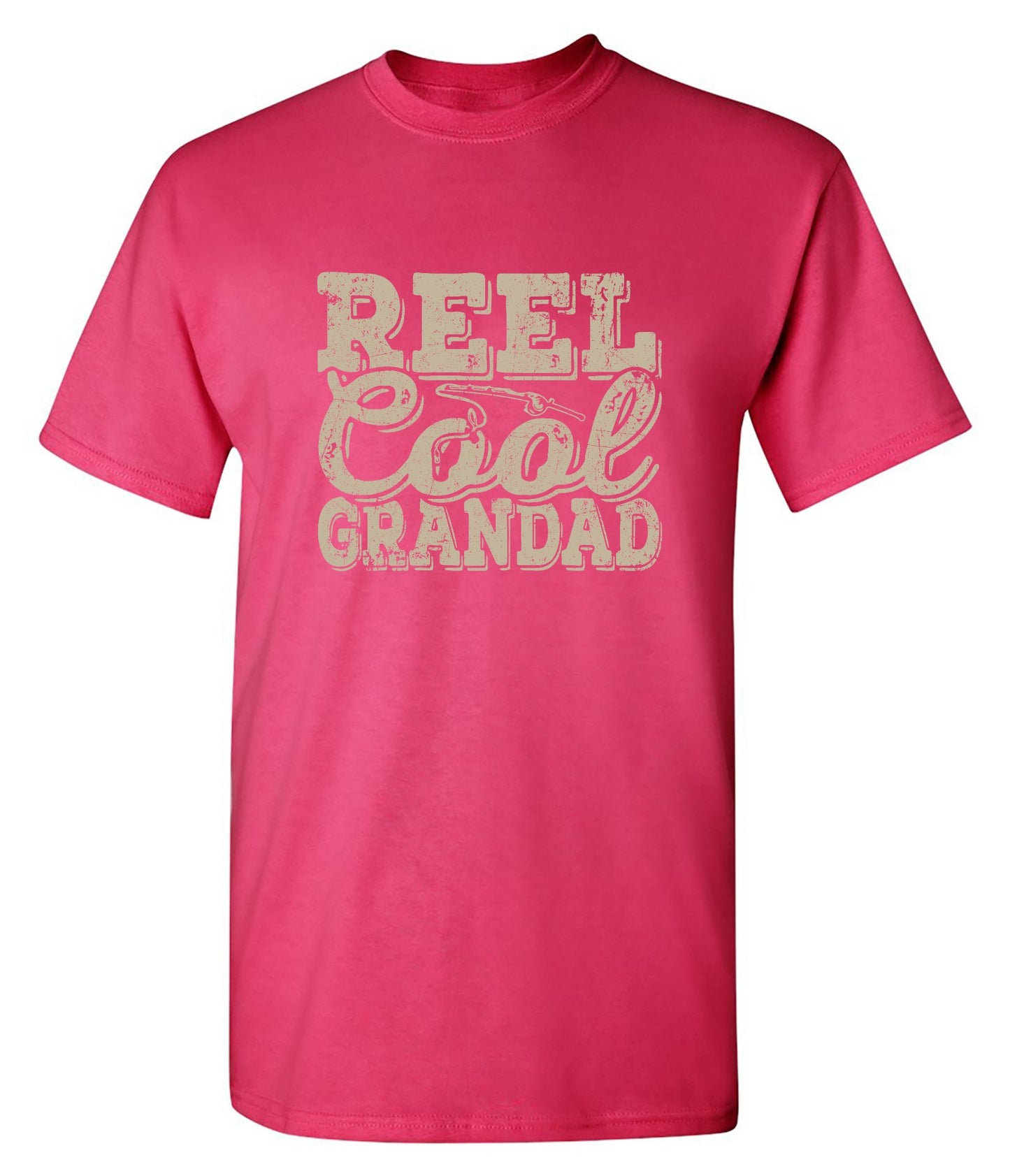 Funny T-Shirts design "Reel Cool Grandad - Shirt for Grandpa that loves Fishing"
