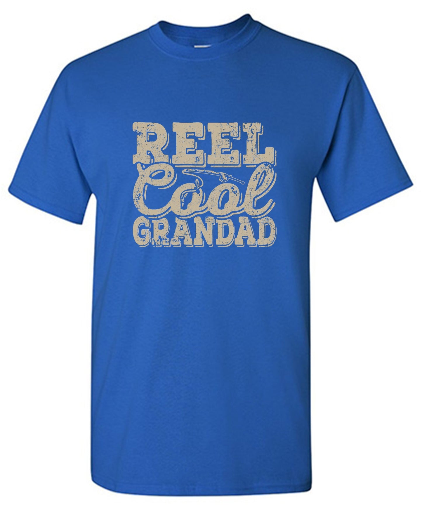 Funny T-Shirts design "Reel Cool Grandad Fathers Day T Shirt"