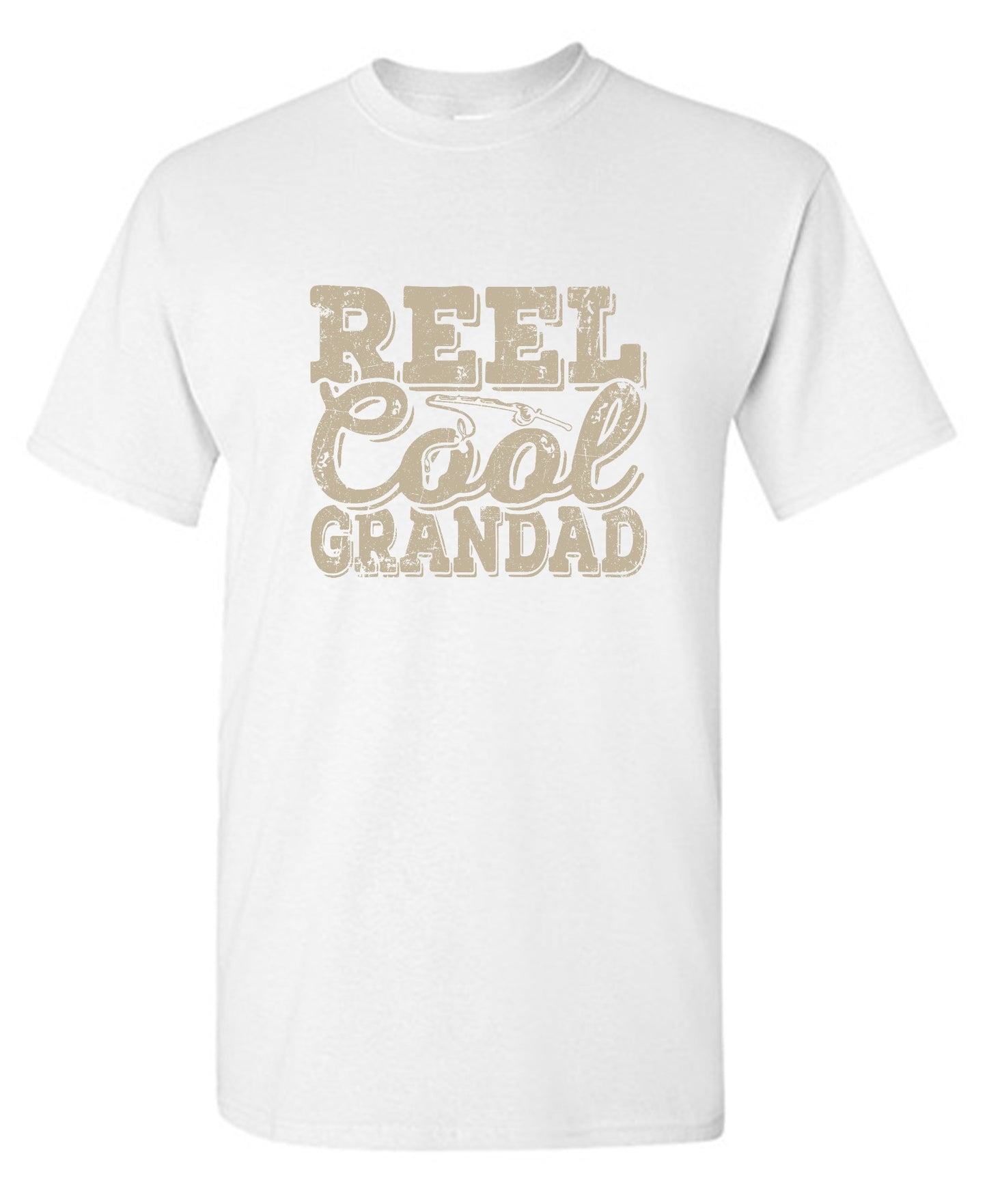 Funny T-Shirts design "Reel Cool Grandad - Shirt for Grandpa that loves Fishing"