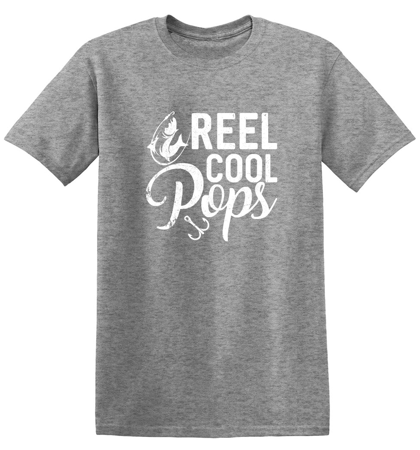 Funny T-Shirts design "Reel Cool Pops - Shirt for Fathers that love Fishing"