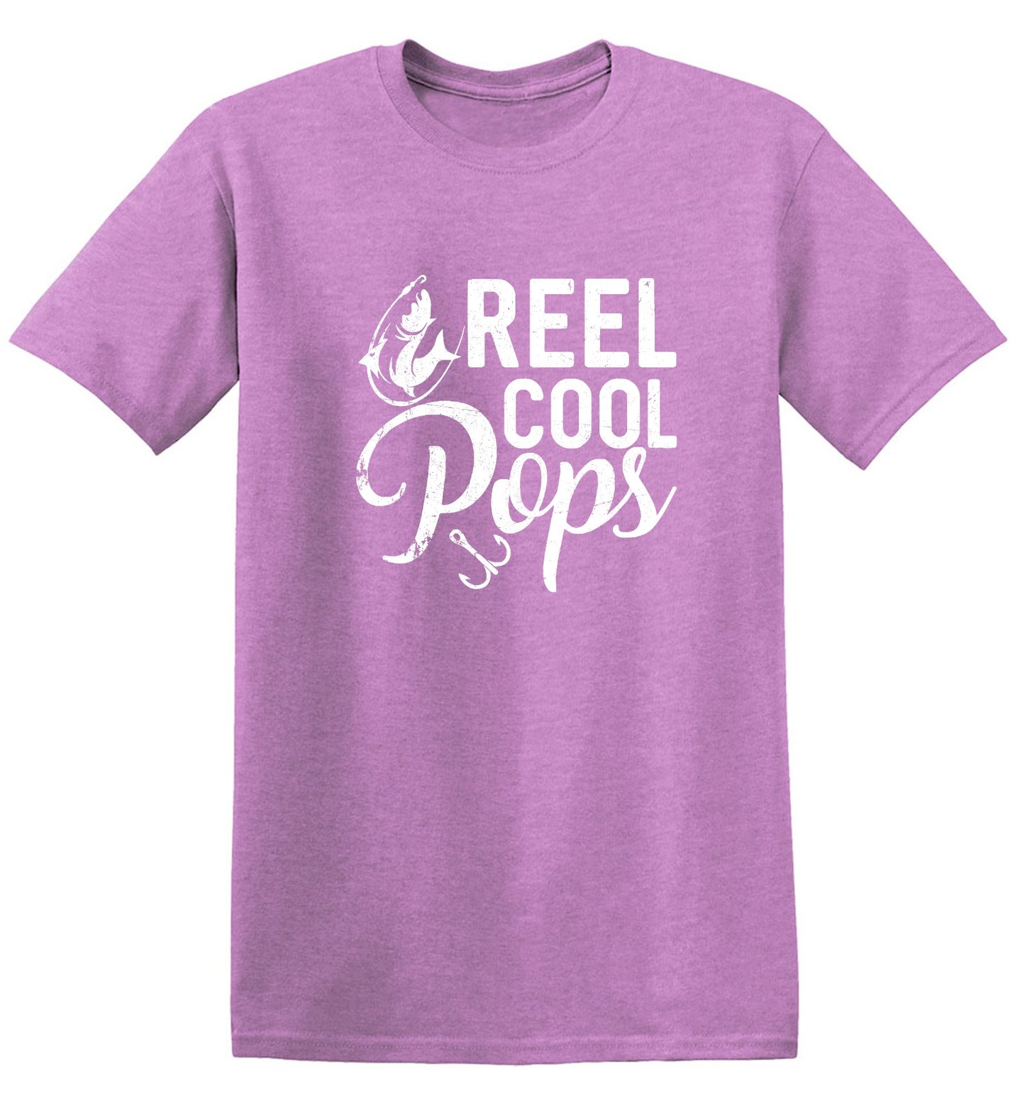 Funny T-Shirts design "Reel Cool Pops - Shirt for Fathers that love Fishing"