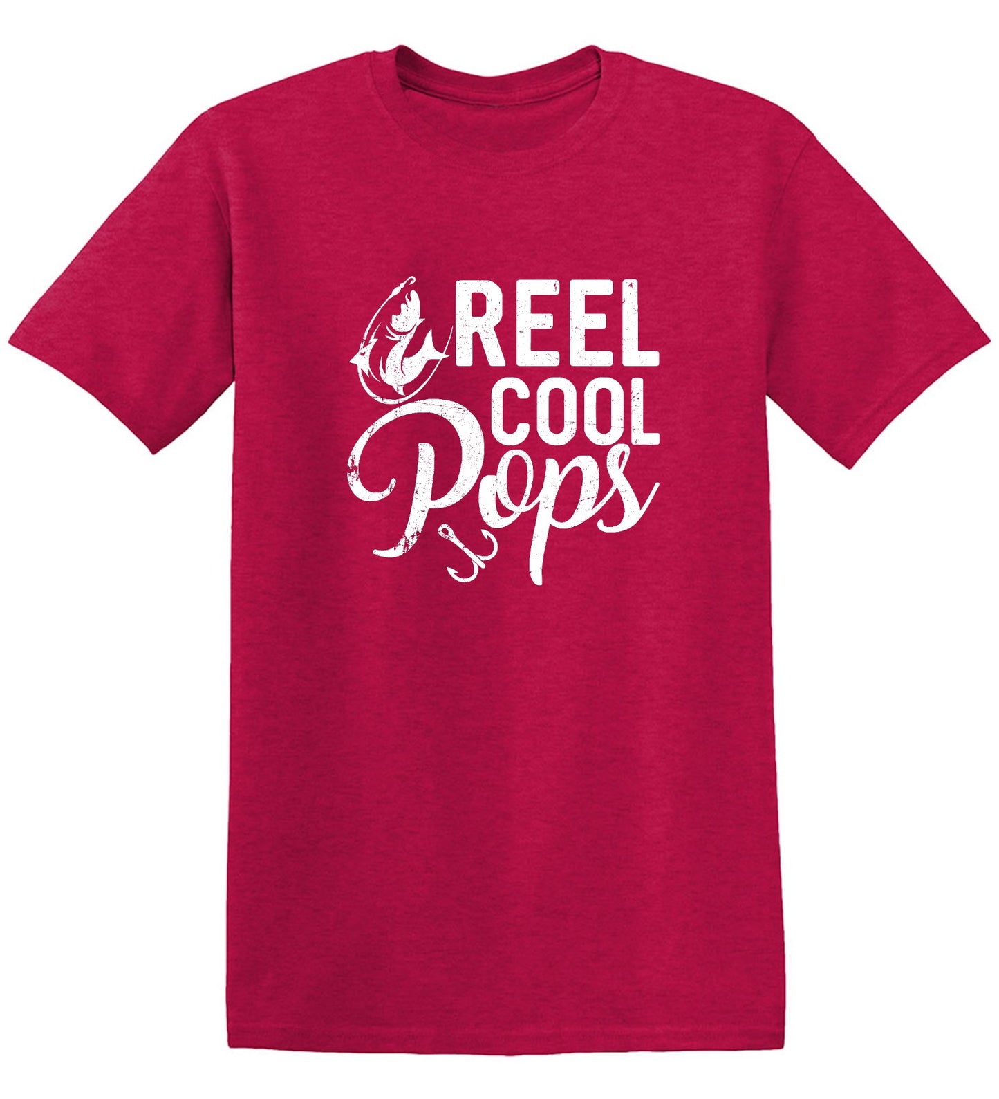 Funny T-Shirts design "Reel Cool Pops - Shirt for Fathers that love Fishing"