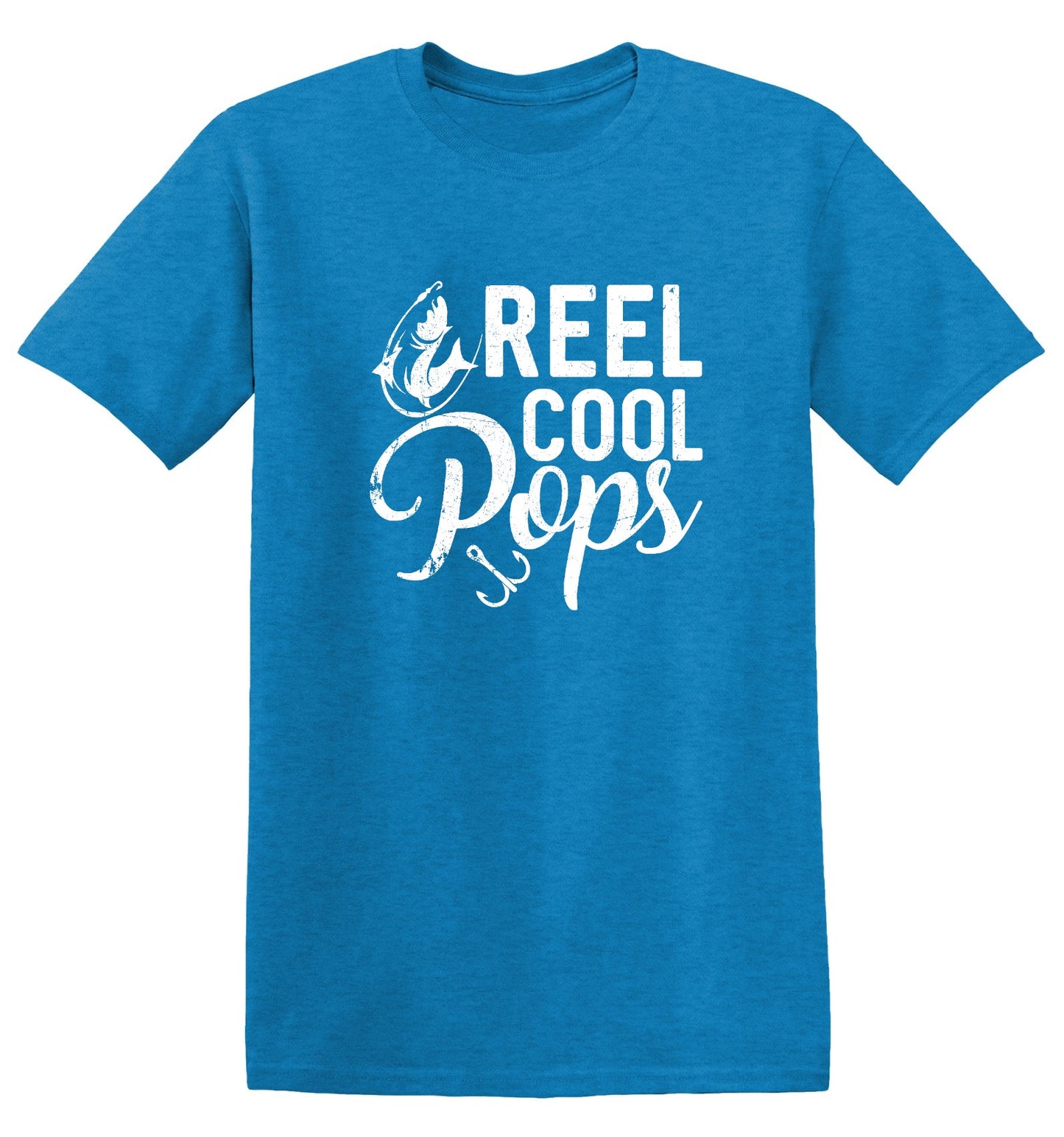 Funny T-Shirts design "Reel Cool Pops - Shirt for Fathers that love Fishing"