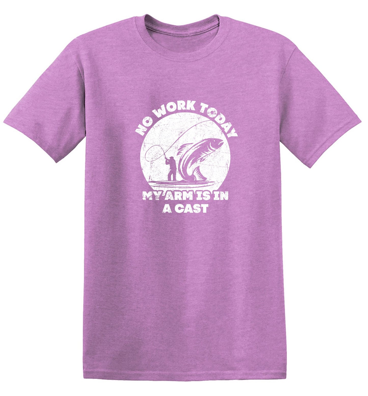 Funny T-Shirts design "No Work Today My Arm is in a Cast - Fathers Day Shirt - Ring Spun Tee"