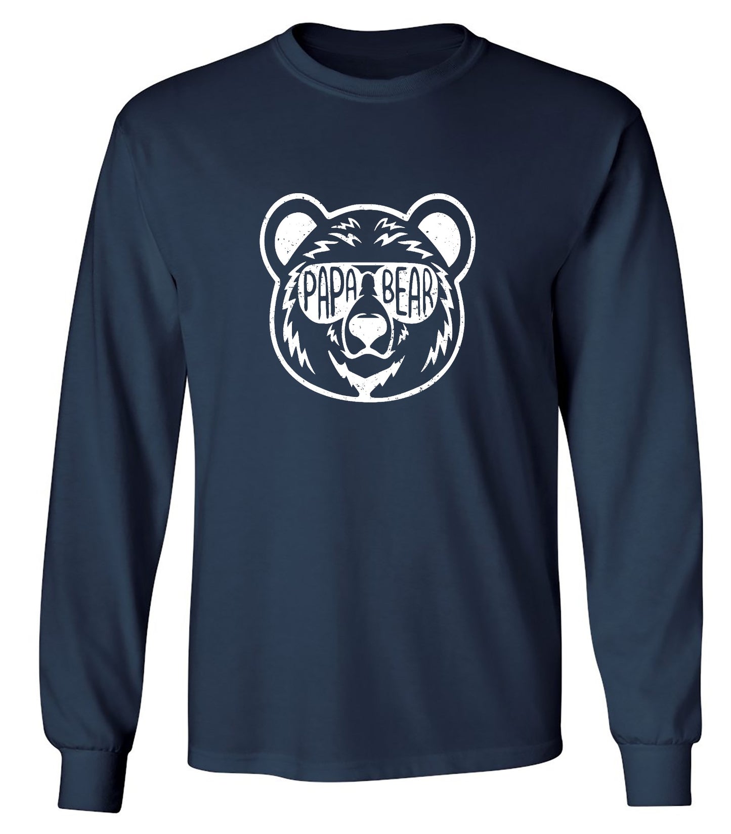 Funny T-Shirts design "Papa Bear - Fathers Day Shirt - Long Sleeve"