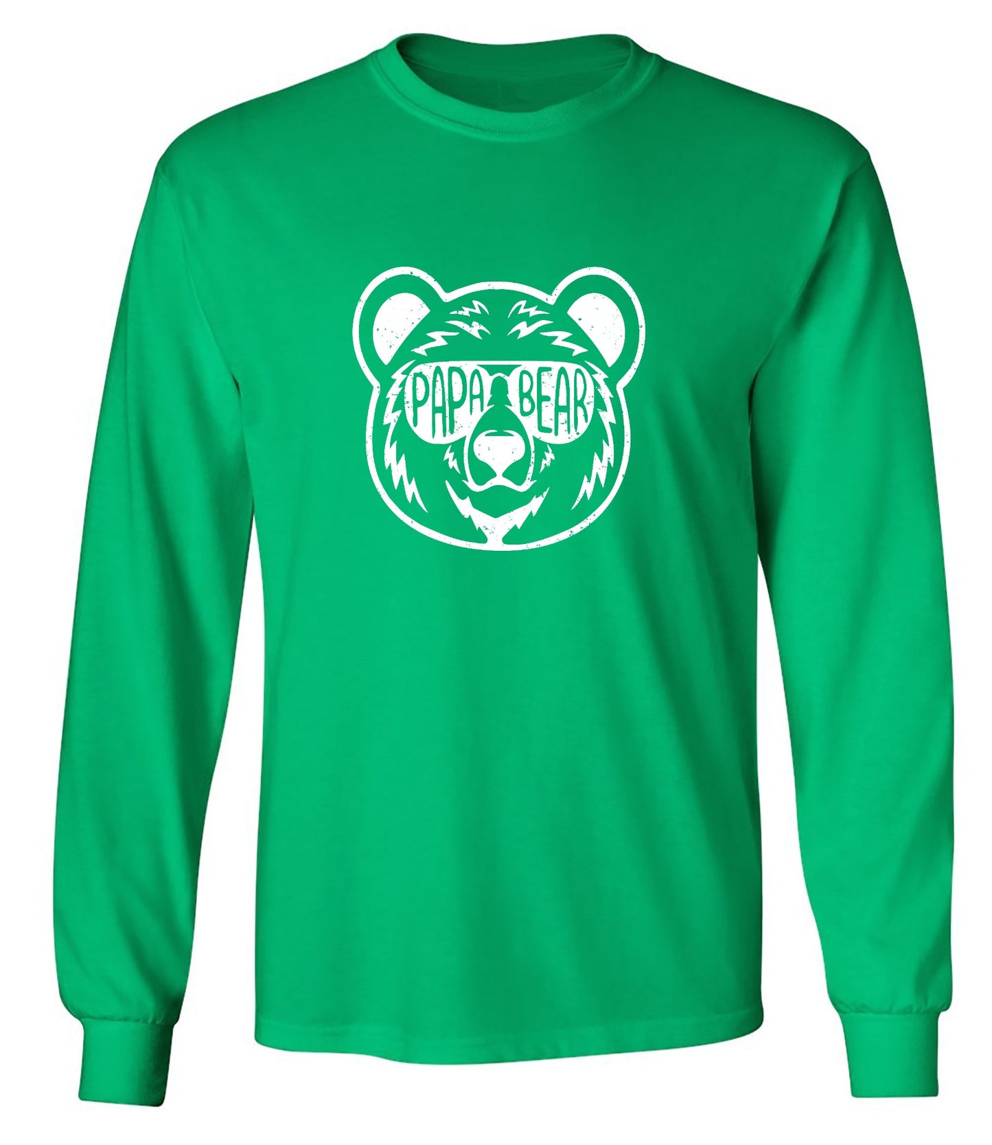 Funny T-Shirts design "Papa Bear - Fathers Day Shirt - Long Sleeve"
