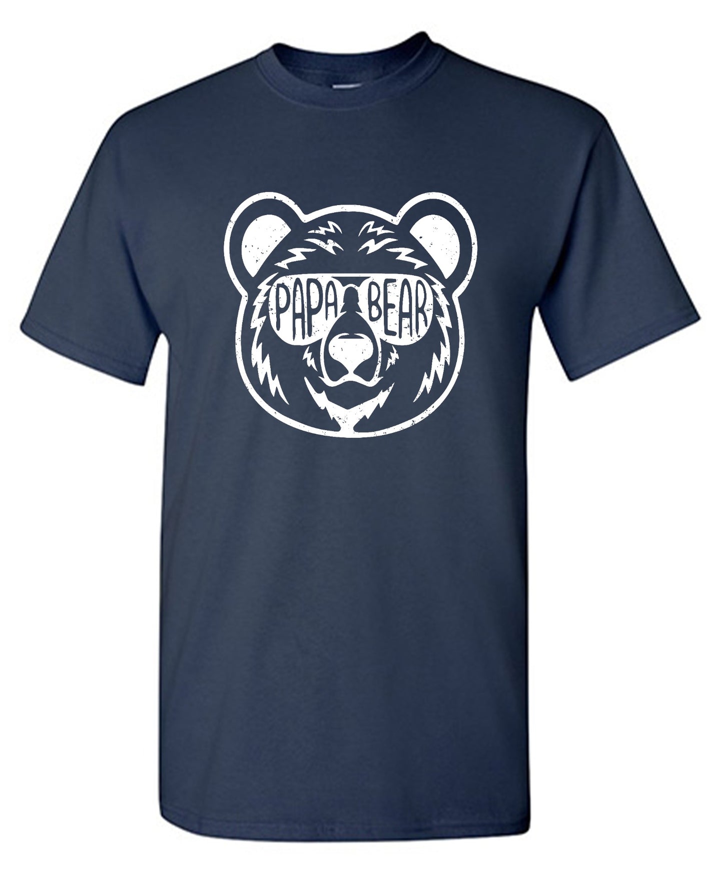 Funny T-Shirts design "Papa Bear - Fathers Day Shirt - Ring Spun Tee"