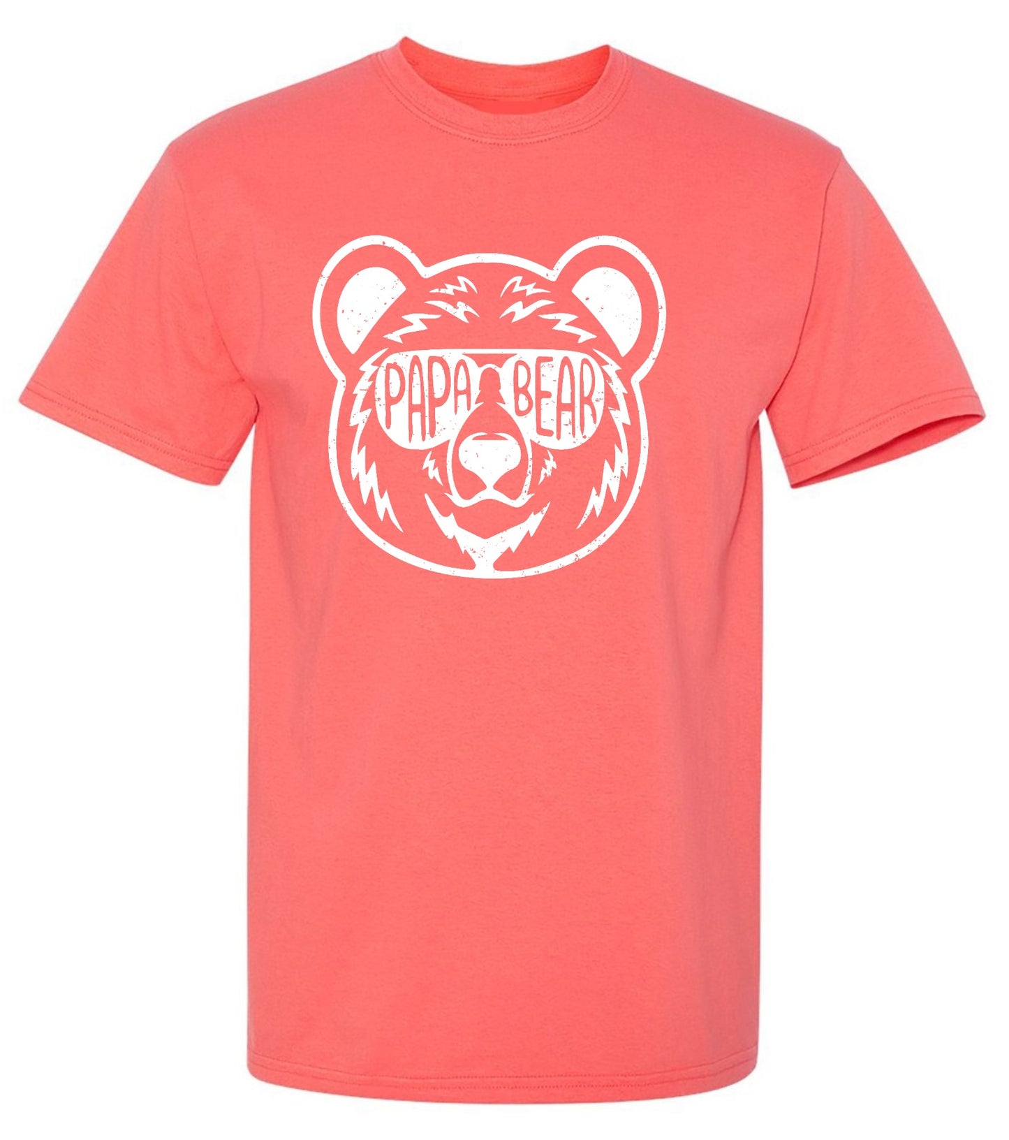 Funny T-Shirts design "Papa Bear - Fathers Day Shirt - Ring Spun Tee"
