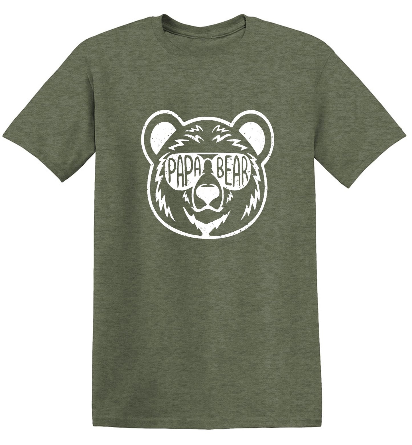 Funny T-Shirts design "Papa Bear - Fathers Day Shirt - Ring Spun Tee"